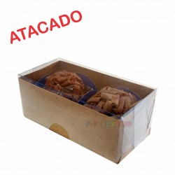 Caja Acetato Transparente Mini Cake 15x15x15 cm - 2 und